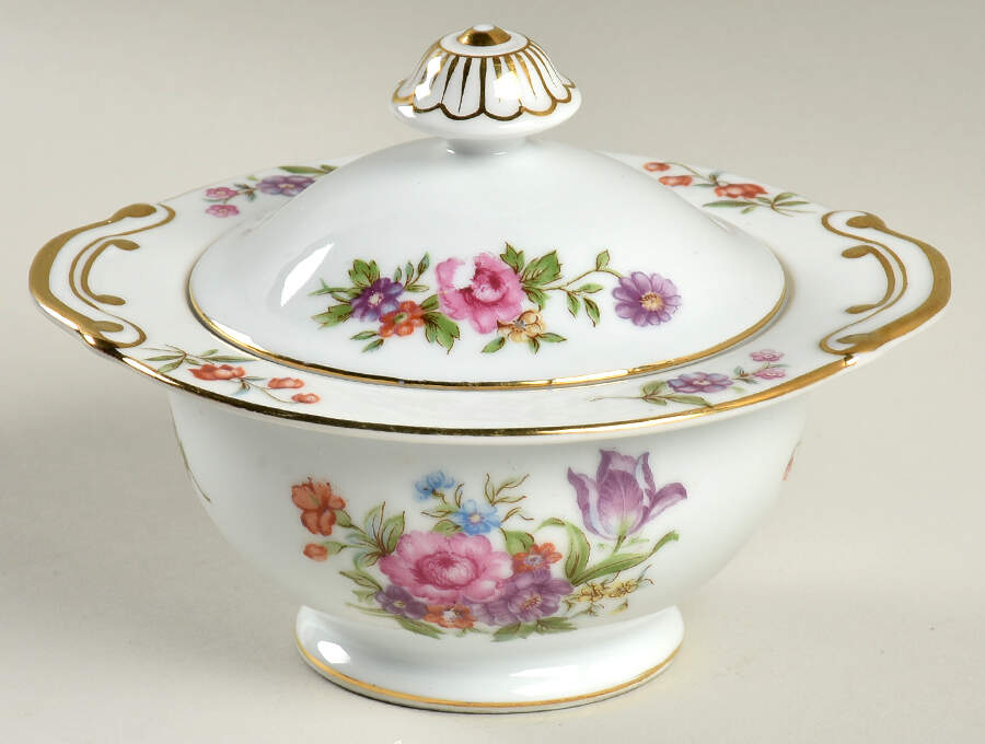 Dresdenia Sugar Bowl & Lid by Aladdin-1