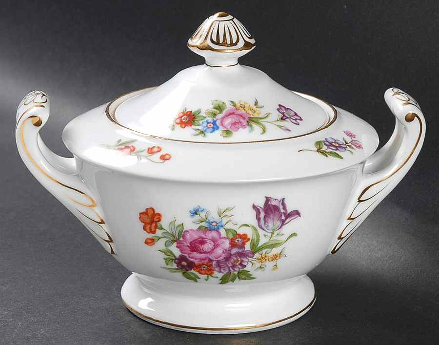 Dresdenia Sugar Bowl & Lid by Aladdin-1
