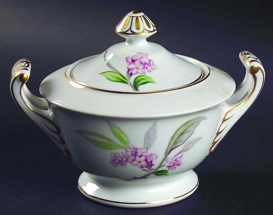 Larkspur Sugar Bowl & Lid by Aladdin-1