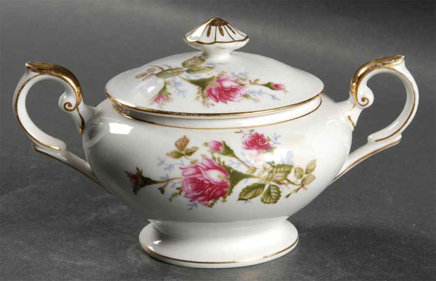 Moss Rose Sugar Bowl & Lid by Aladdin-1
