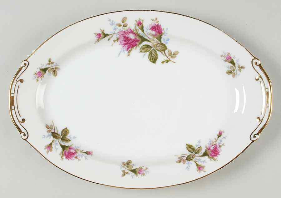 Moss Rose 12" Oval Serving Platter by Aladdin-1