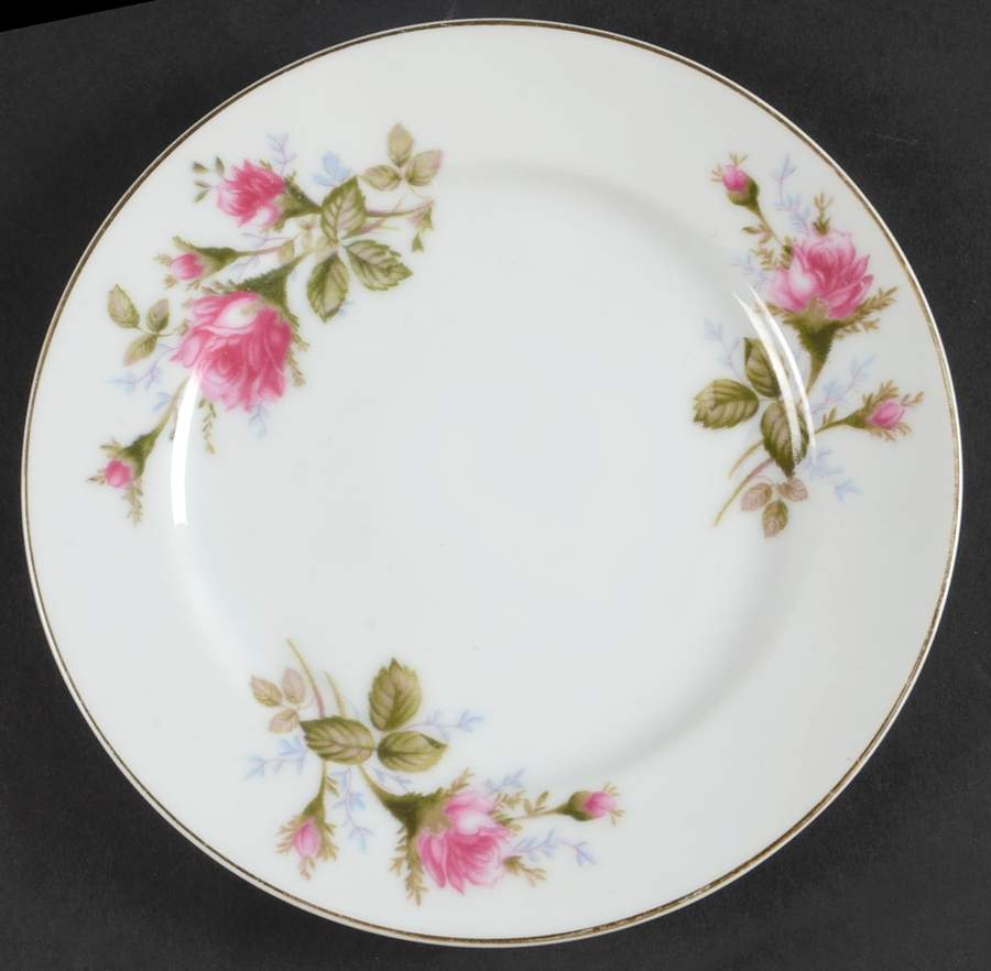 Moss Rose Bread & Butter Plate by Aladdin-1