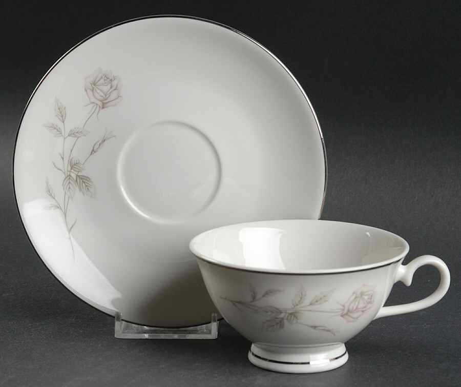 Promise Footed Cup & Saucer Set by Aladdin - USA-1