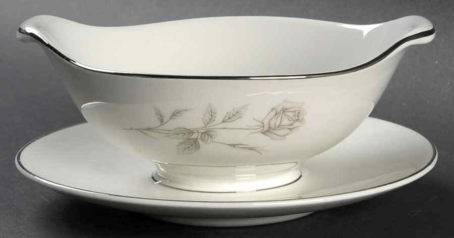 Promise Round Gravy Boat/Attached Underplate by Aladdin - USA-1