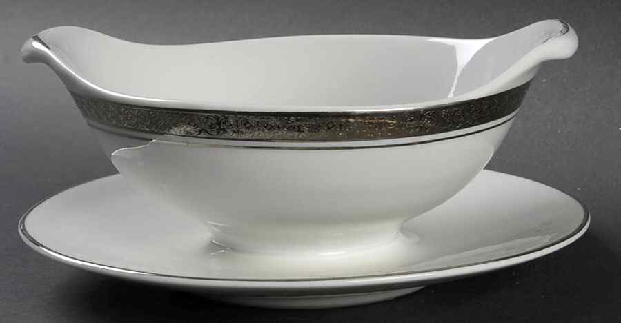 Renee Gravy Boat with Attached Underplate by Aladdin - USA-1