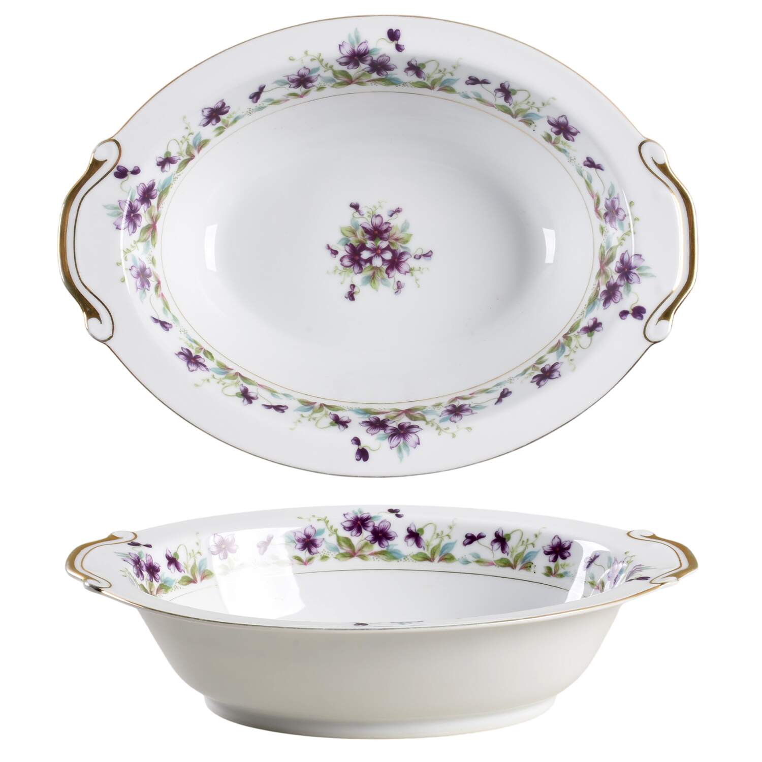 Violet 10" Oval Vegetable Bowl by Aladdin-1