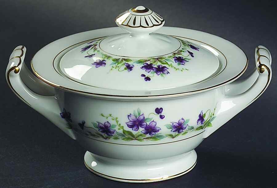 Violet Sugar Bowl & Lid by Aladdin-1