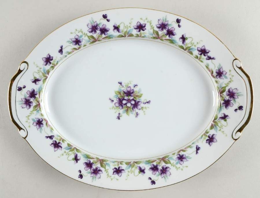Violet 11" Oval Serving Platter by Aladdin-1