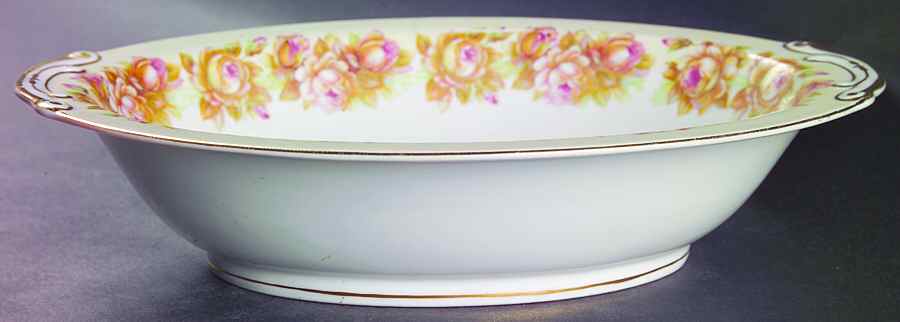 Woodrose 10" Oval Vegetable Bowl by Aladdin-1