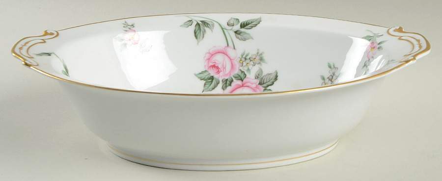Wild Rose 11" Oval Vegetable Bowl by Albion-Japan-1