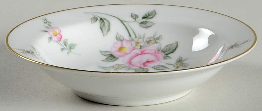 Wild Rose Rim Fruit/Dessert (Sauce) Bowl by Albion-Japan-1