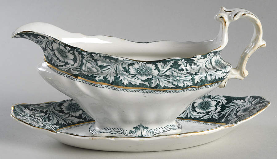 Burlington Gravy Boat & Underplate by Henry Alcock-1