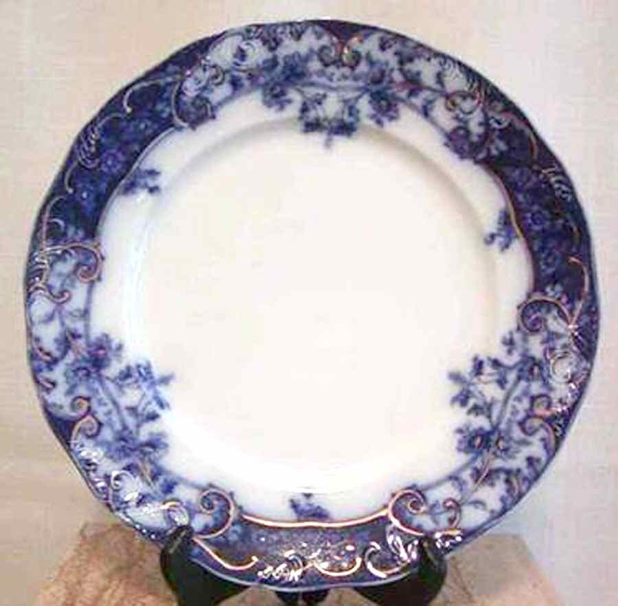 Manhattan Blue Dinner Plate by Henry Alcock-1