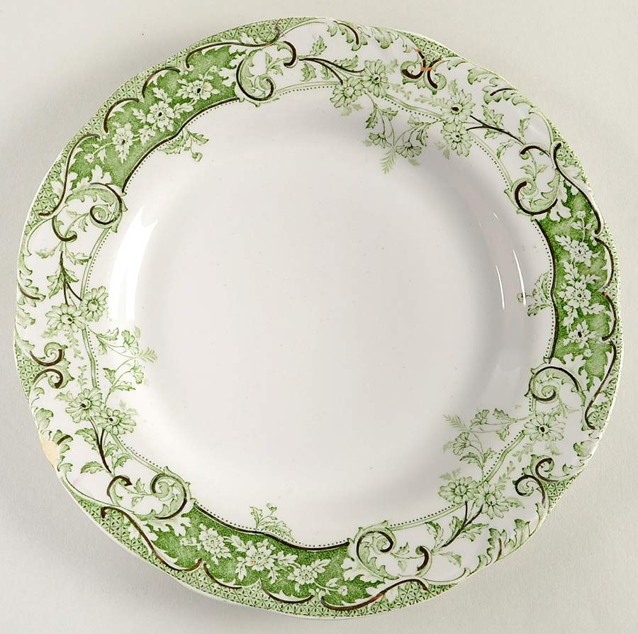 Manhattan Green Luncheon Plate by Henry Alcock-1