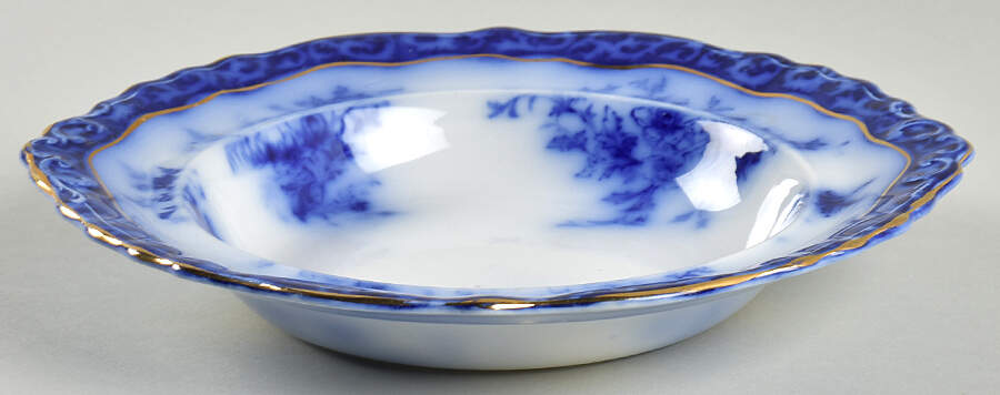 Touraine (Flow Blue) Round Butter No Lid by Henry Alcock-1
