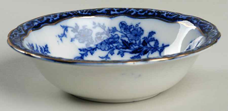 Touraine (Flow Blue) Coupe Cereal Bowl by Henry Alcock-1