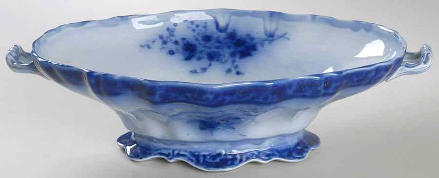 Touraine (Flow Blue) Oval Vegetable No Lid by Henry Alcock-1
