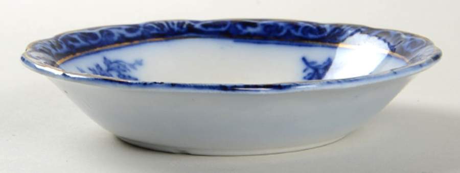 Touraine (Flow Blue) Fruit/Dessert (Sauce) Bowl by Henry Alcock-1