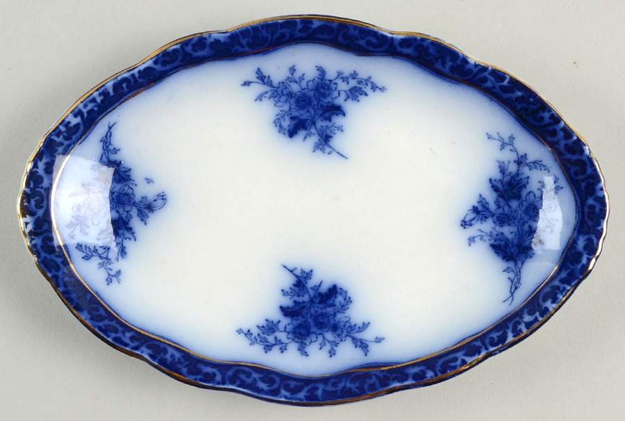 Touraine (Flow Blue) Relish by Henry Alcock-1