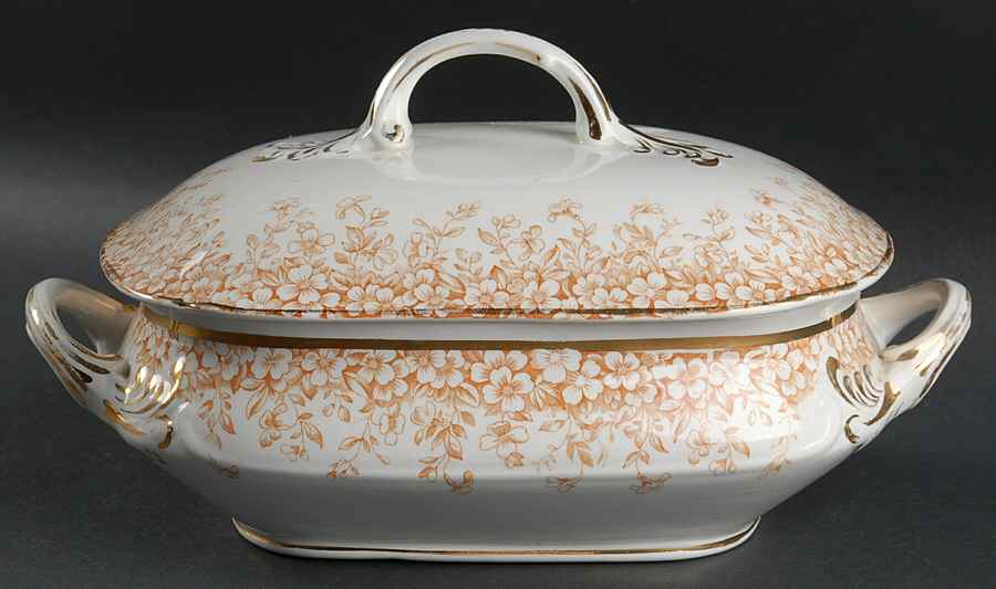 Utopian Brown Oval Covered Vegetable by Henry Alcock-1