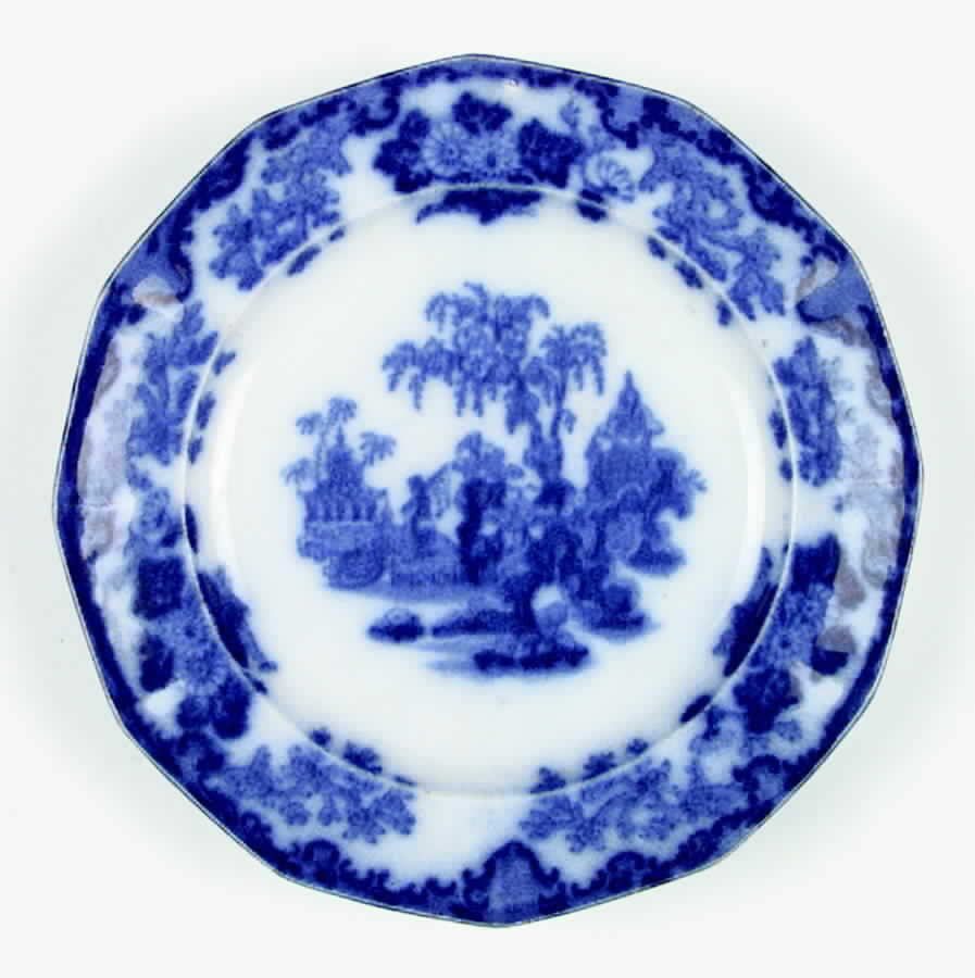 Scinde (Flow Blue) Salad Plate by Samuel Alcock-1