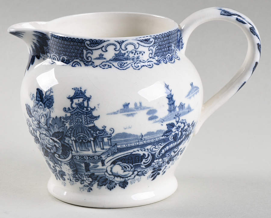 Chinese Blue (No Trim) Creamer by Allerton's-1