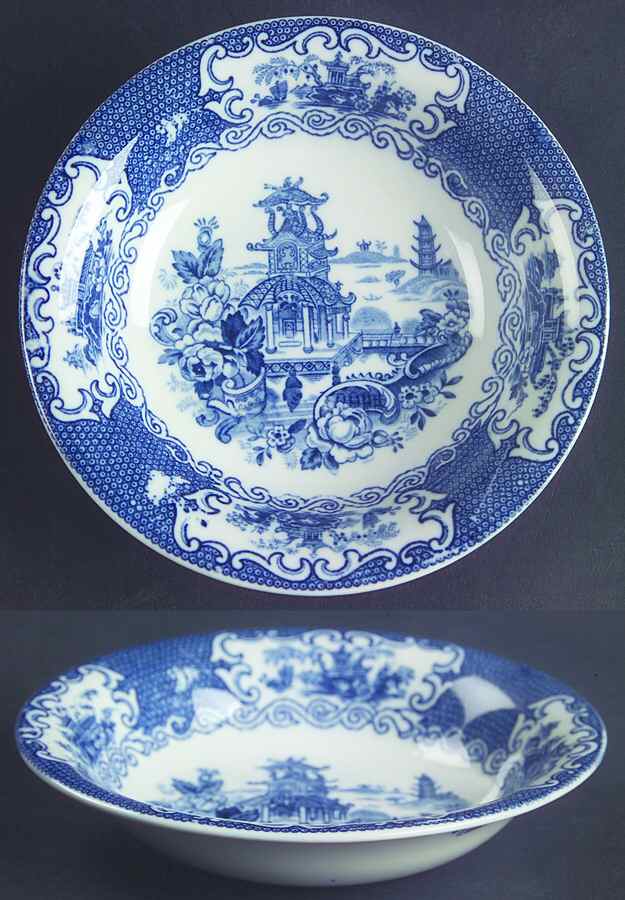 Chinese Blue (No Trim) Fruit/Dessert (Sauce) Bowl by Allerton's-1