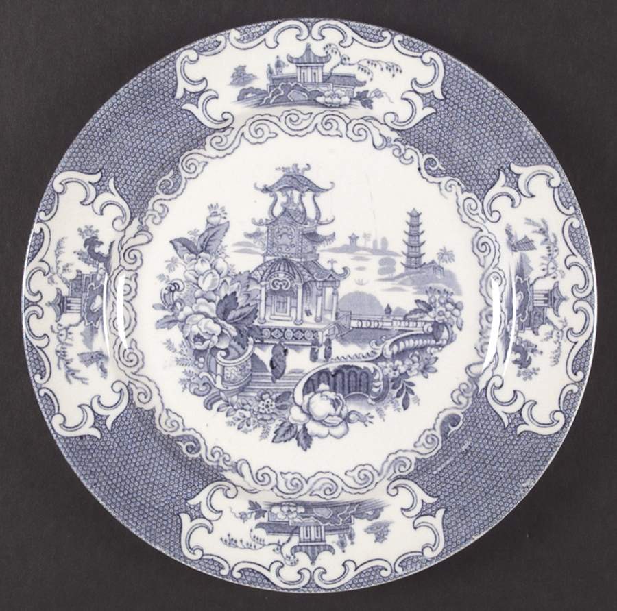 Chinese Blue (No Trim) Dinner Plate by Allerton's-1