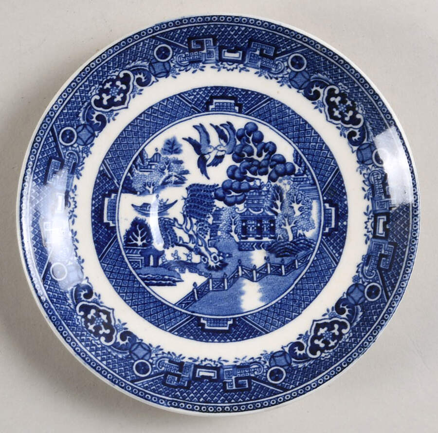 Willow Blue (Smooth) Saucer for Flat Cup by Allerton's-1