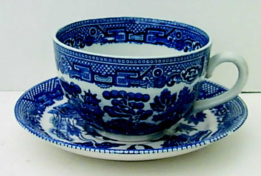 Willow Blue (Smooth) Oversized Cup & Saucer Set by Allerton's-1
