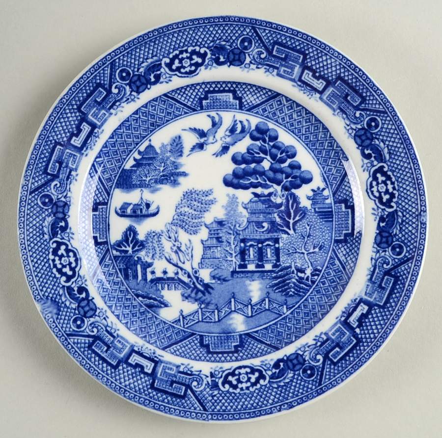Willow Blue (Smooth) Bread & Butter Plate by Allerton's-1