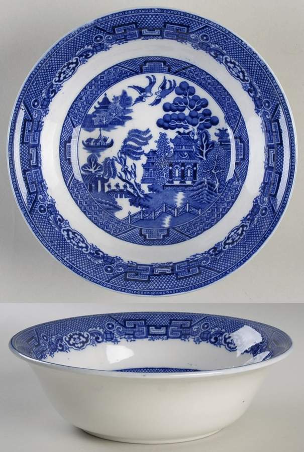 Willow Blue (Smooth) 9" Round Vegetable Bowl by Allerton's-1