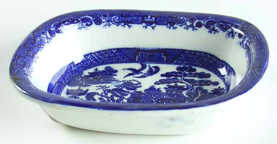 Willow Blue (Smooth) Bone Dish by Allerton's-1