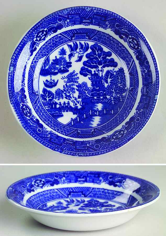 Willow Blue (Smooth) Fruit/Dessert (Sauce) Bowl by Allerton's-1