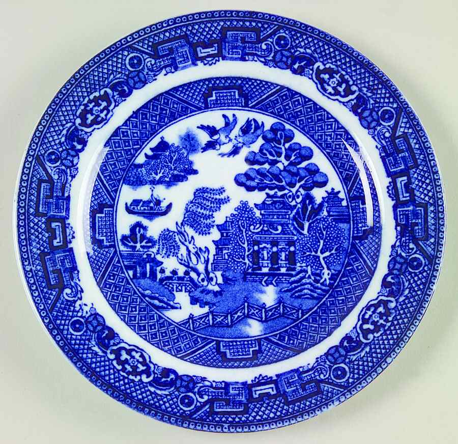 Willow Blue (Smooth) Bread & Butter Plate by Allerton's-1