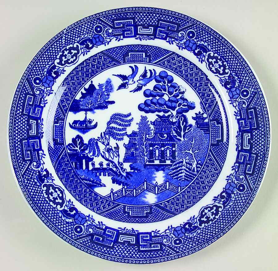 Willow Blue (Smooth) Salad Plate by Allerton's-1