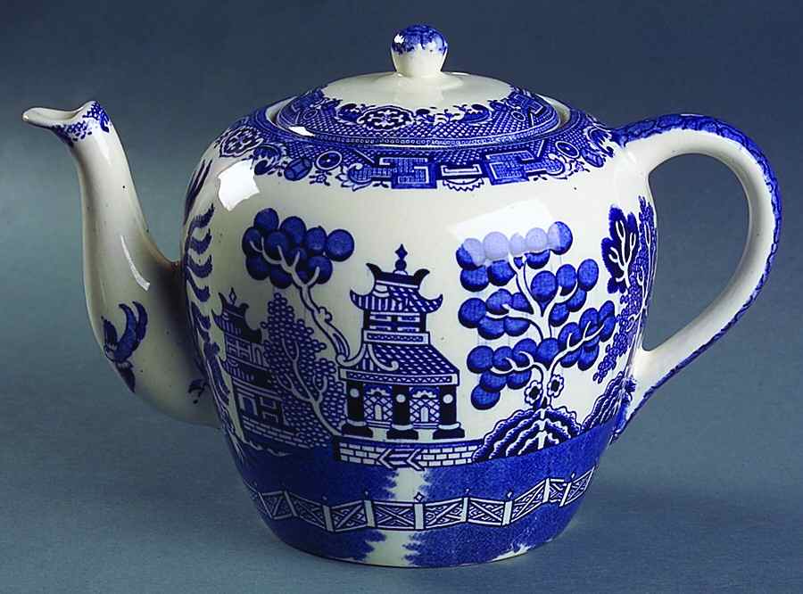 Willow Blue (Smooth) Teapot & Lid by Allerton's-1