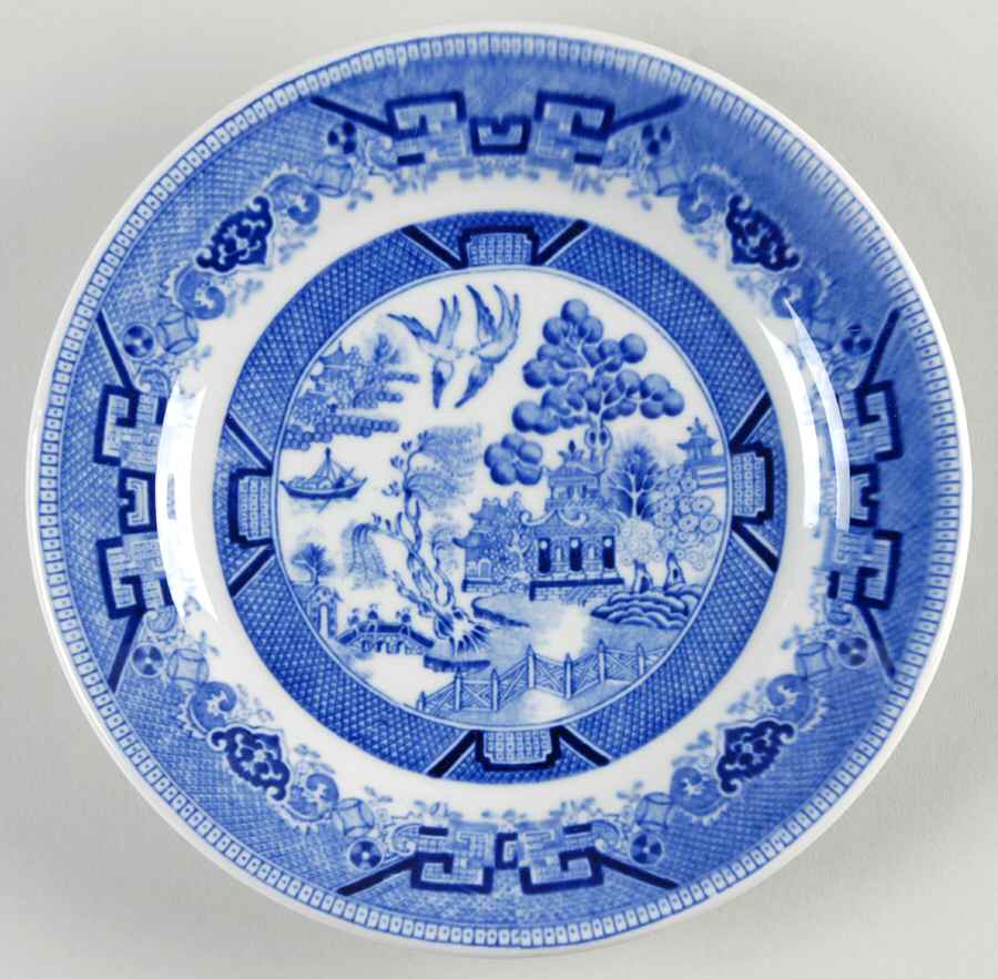 Willow Blue (Smooth) Dessert/Pie Plate by Allerton's-1