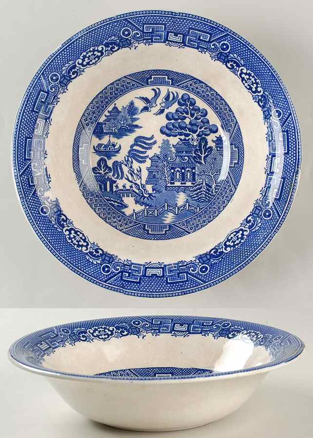 Willow Blue (Smooth) 10" Round Vegetable Bowl by Allerton's-1