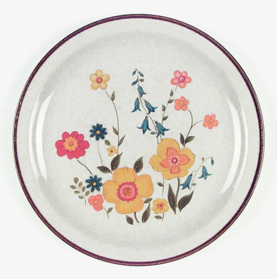 Floral Fantasy Dinner Plate by Alpine Mountain-1