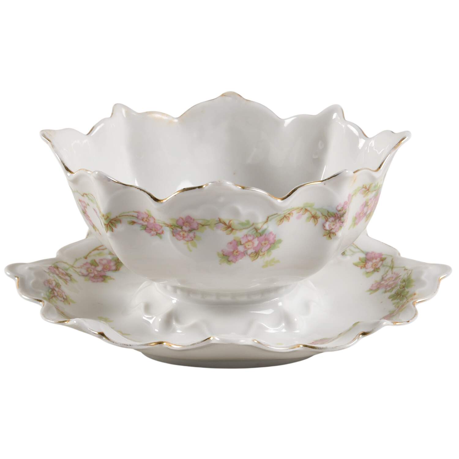 ALT27 Round Gravy Boat/Attached Underplate by Altrohlau-1