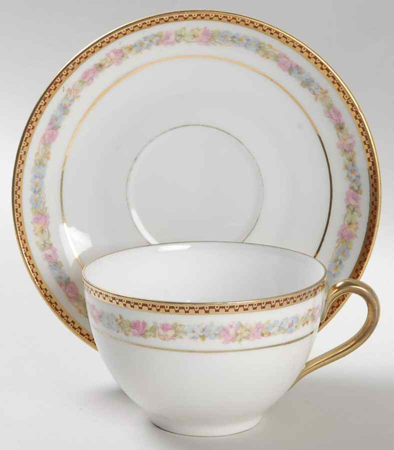 5544 Flat Cup & Saucer Set by Altrohlau-1
