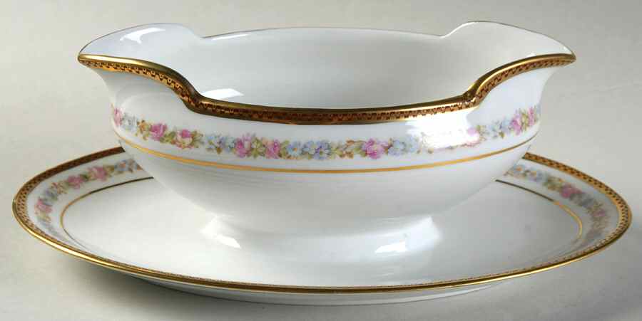 5544 Gravy Boat with Attached Underplate by Altrohlau-1