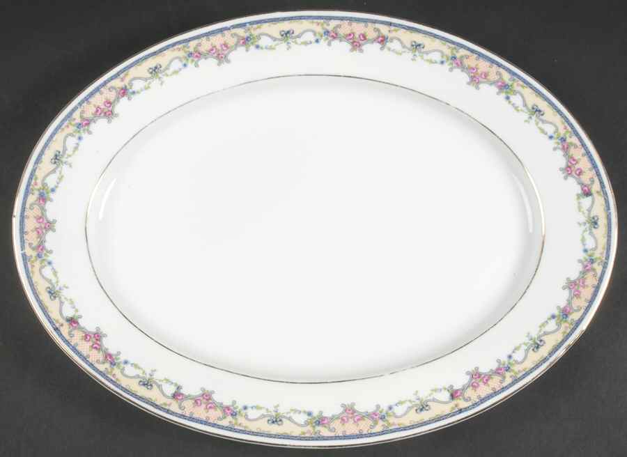 Arabesque 14" Oval Serving Platter by Altrohlau-1