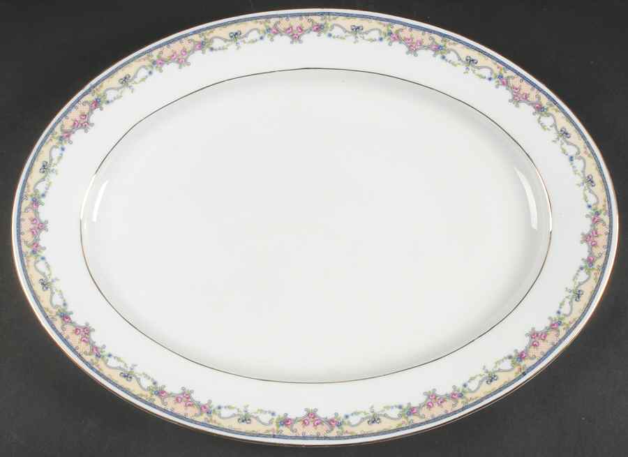 Arabesque 16" Oval Serving Platter by Altrohlau-1