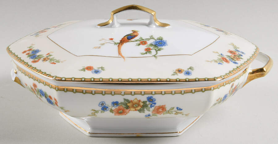 Bird of Paradise Oval Covered Vegetable by Altrohlau-1