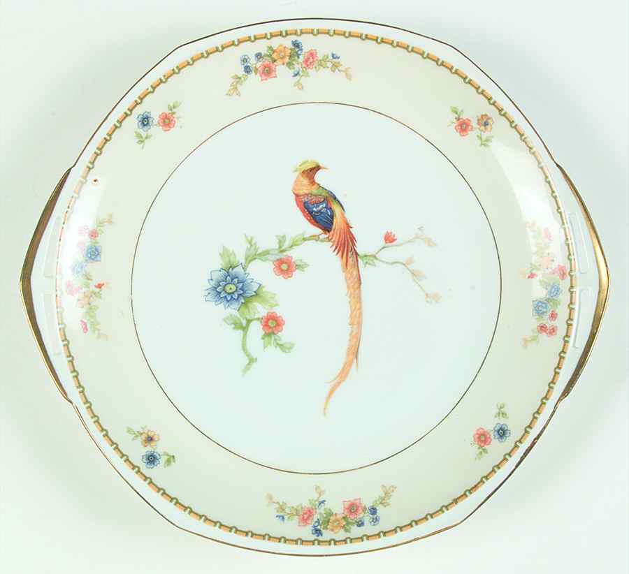 Bird of Paradise Handled Cake Plate by Altrohlau-1