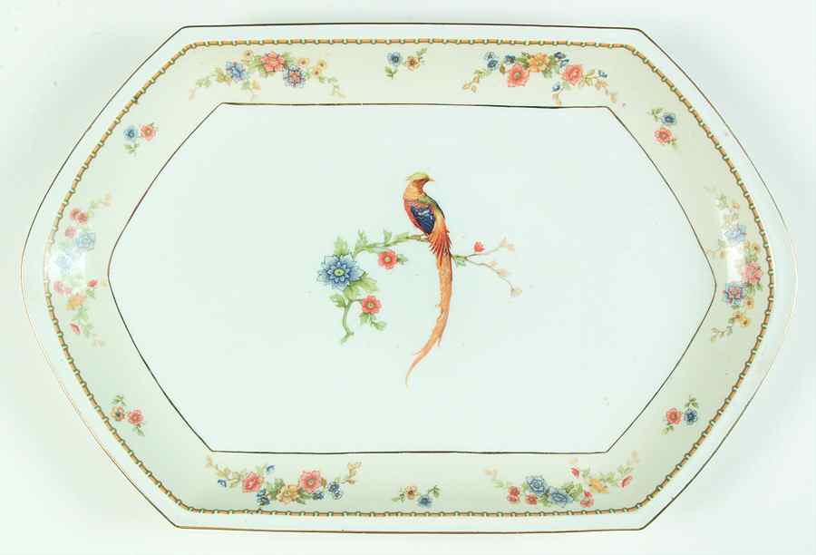Bird of Paradise 17" Oval Serving Platter by Altrohlau-1