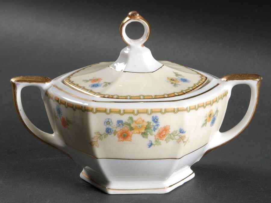 Bird of Paradise Sugar Bowl & Lid by Altrohlau-1