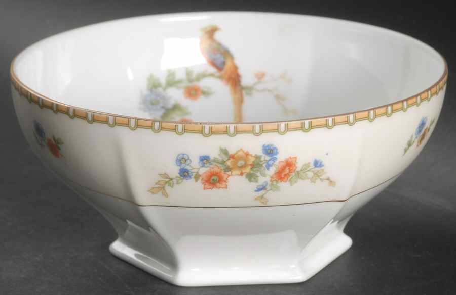 Bird of Paradise Cranberry Bowl by Altrohlau-1